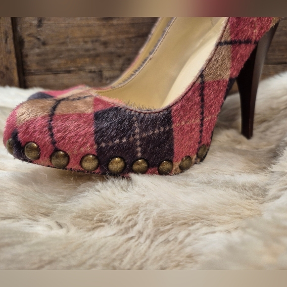 Baker's Pink & Navy Argyle Patchwork Pumps - Picture 5 of 11